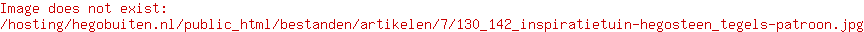 Inspiratietuin Tegels Patroon