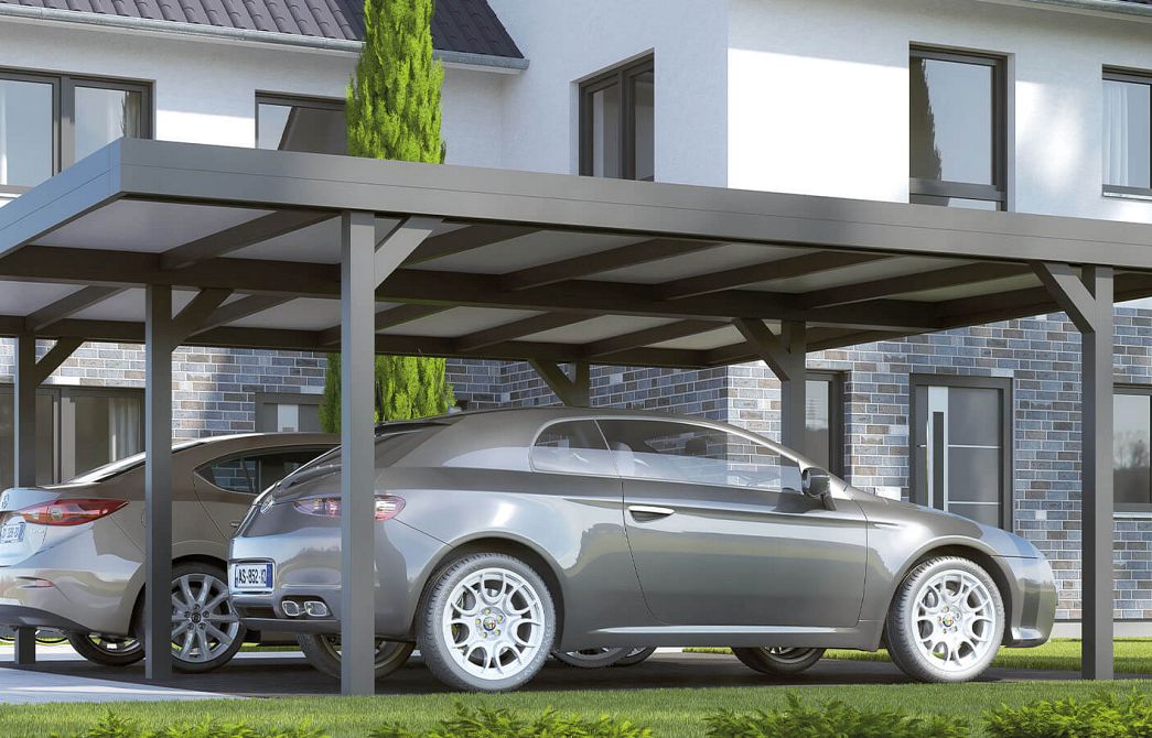 Carport met platdak