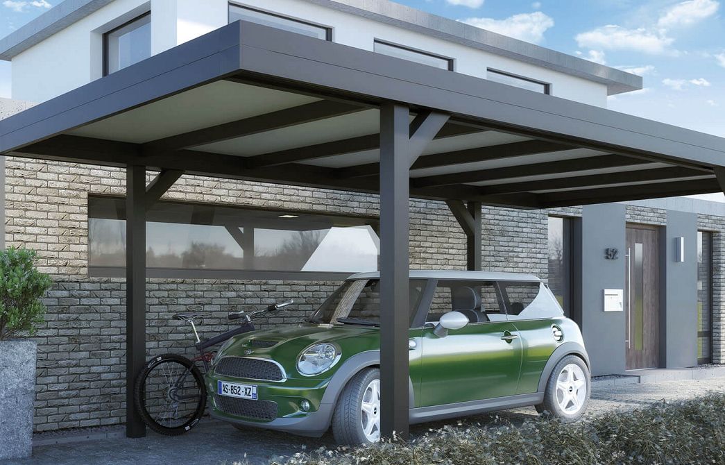 Carport met platdak