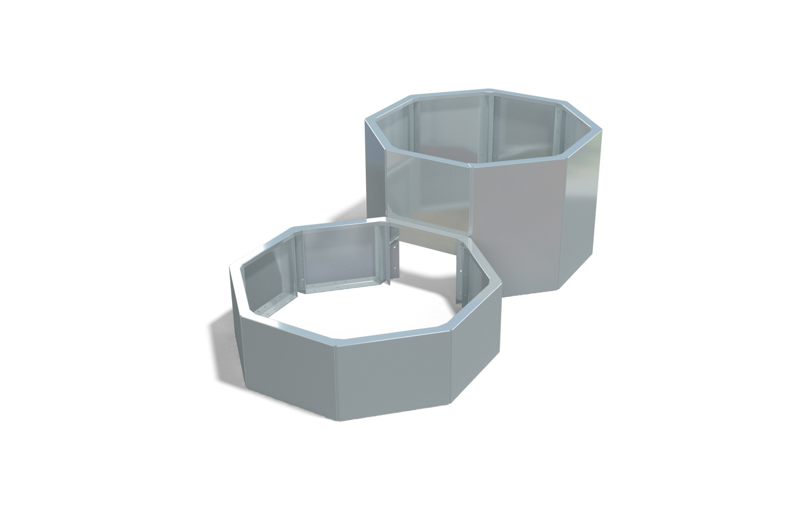 Verzinkt Staal Plantenbak Trapmodel