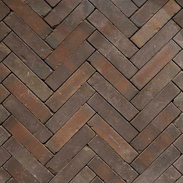 Gebakken UWF60 Oud Jutrijp Getrommeld rood paars bruin bezand