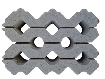 Grasbeton 40x60x12 cm grijs vlak (DR)