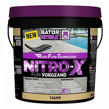 MBI Gator Nitro X Fijn 12,5 kg Taupe