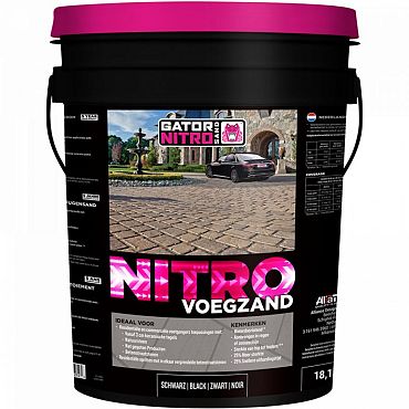 Gator Nitro X fijn Zwart voegmortel 12,5 kg emmer