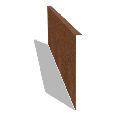 Cortenstaal kantopsluiting gezet 34 cm (lengte 150 cm)