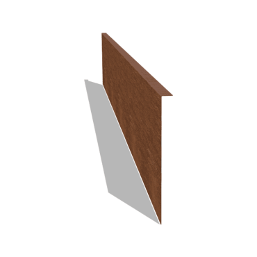 Cortenstaal kantopsluiting gezet 22 cm (lengte 240 cm)