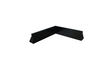 Gepoedercoat staal keerwand binnenhoek 100 x 100 x 30 cm