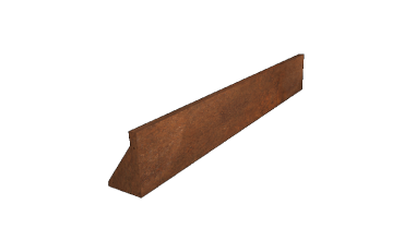 Cortenstaal keerwand recht 200 x 30 cm