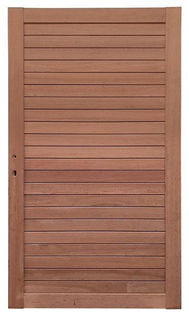 Keruing poort 25 met slot 100x180cm incl. aanslaglat Premium FCQ FSC®100% FSC®-C003450