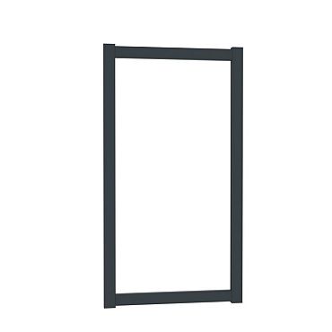 Boston alu vulbaar poortframe 98x183cm RAL9005 incl insteekslot
