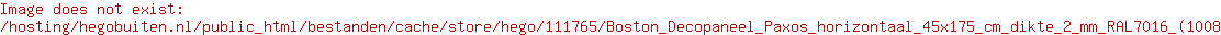 Boston Decopaneel Paxos horizontaal 45x175 cm dikte 2 mm RAL7016 (1008)