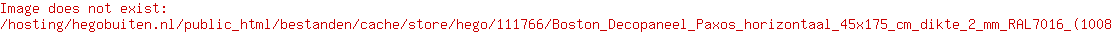 Boston Decopaneel Paxos horizontaal 45x175 cm dikte 2 mm RAL7016 (1008)
