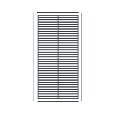 Boston Decopaneel Paxos verticaal 88x182cm dikte 2 mm RAL7016 (1009)