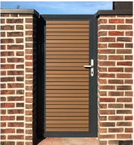 Boston maatwerk Enkele poort groot max (B) 200cm (H) 200cm incl insteekslot