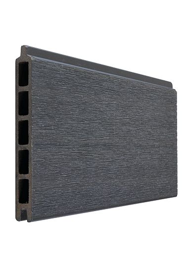 WPC Premium fence board Dark Grey 21x160mm (wb 150mm) L-178cm
