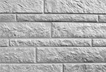 Betonplaat rots motief Dubbelzijdig 184x36x4,8cm Wit/grijs