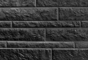 Betonplaat rots motief Dubbelzijdig 184x26x4,8cm Zwart ongecoat