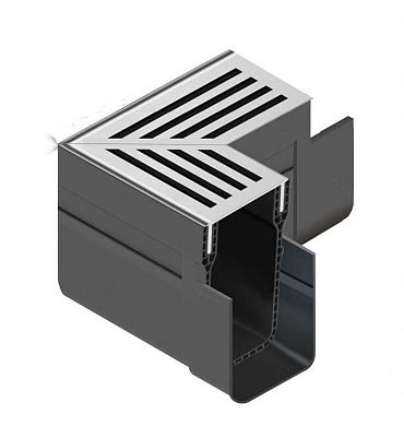 ACO Slim-Line hoekst.incl.blank alu rstr