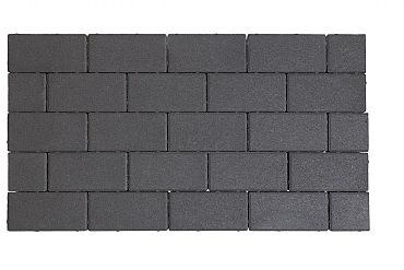 Design Brick 8 cm Black Mini Facet komo
