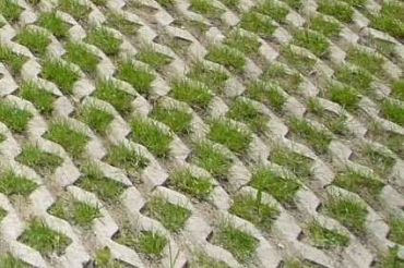 Grasbeton 40x60x12 cm grijs profiel (VE)