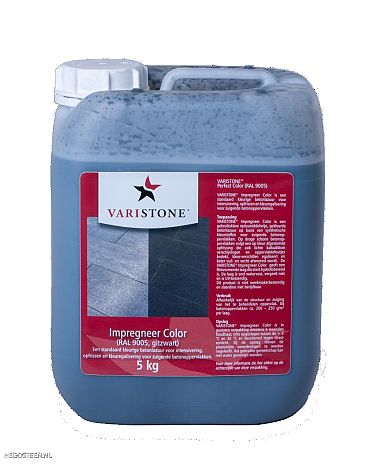 Varistone Impregneer Color 5 liter can Zwart - RAL 9005
