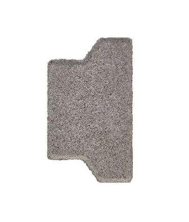 H-verbandsteen half 8 cm grijs