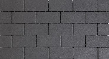 Design brick 6 cm black mini facet komo