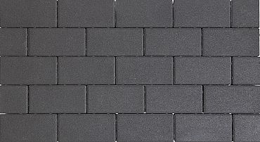 Design brick 8 cm black mini facet komo