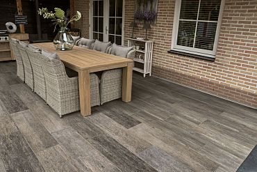 Keram. Rustic Wood Oak Grey 30x120x2cm