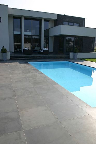 Spotted Bluestone Met facet 100x100x3 cm Gezoet