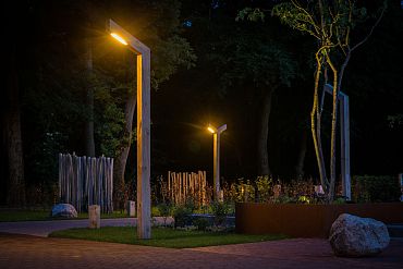 STRATO - 150x150x3300mm + 1000mm ingraven - Kastanje - 3.000K - Kabel