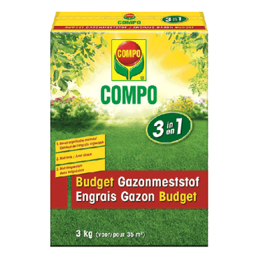 Compo Budget Gazonmeststof 3kg 3 in 1
