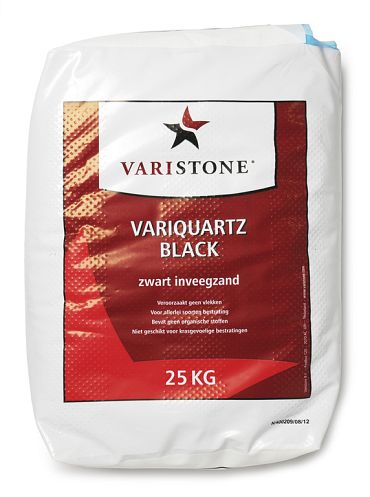 Varistone inveegzand 25 kg PE zak Zwart 0,25-1,0 mm (fijn)