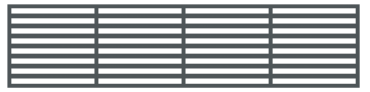 Boston Decopaneel Paxos horizontaal 45x175 cm dikte 2 mm RAL7016 (1008)