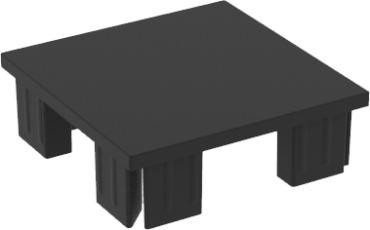 Boston pvc paalkap 75*75mm RAL9005