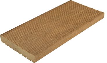Bangkirai 25x145mm terrasplank glad/grof P100 KD18% +/-2% Premium FCQ
