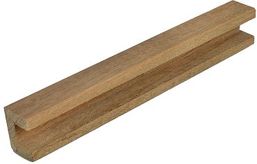 Bangkirai u-lijst voor rabat 35x45 mm L-200cm Premium FCQ