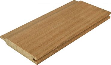 Bangkirai 21x145mm rabatdeel 2-zijdig P230 Barok Premium FCQ