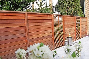 Bangkirai 21x145mm rabatdeel 2-zijdig P230 Barok Premium FCQ