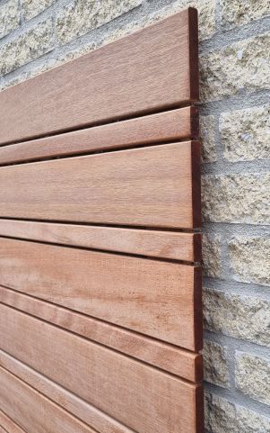 Keruing poort 27 Rhombus variabel 100x180 met slot incl. aanslaglat Premium FCQ FSC®100% FSC®-C003450