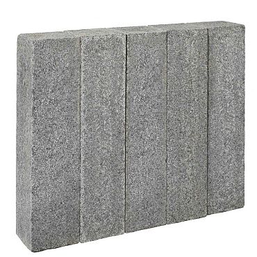 Palissades Tibet Dark Grey Suprema 100x12x12 cm Gezaagd en gevlamd