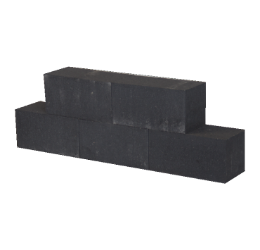 Patioblok Antraciet 30x10x12cm strak