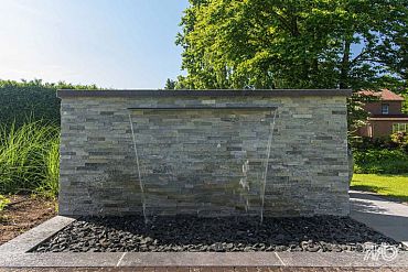 Stone Panels Grey Quarzite Corner piece (40+20)x15x1,5-2,5 cm Breukruw