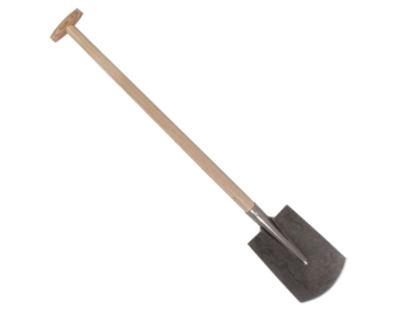Dulspade gebogen 85cm steel