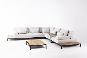 Loungeset Maui Smoked Grey/Light Grey