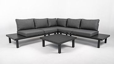 Loungeset Cuba Smoked Grey/Dark Grey