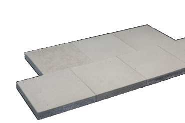 Tuintegel 40x40x5cm Grijs Mini Facet