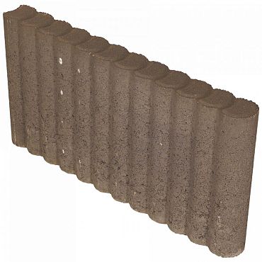 Mini Rondobandpalissade 6x40x50 cm Bruin