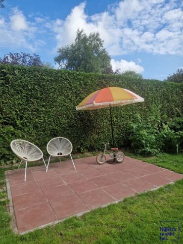 Tegel 50x50x5 cm rood komo