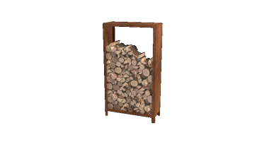 Cortenstaal houtopslag 180x100x40